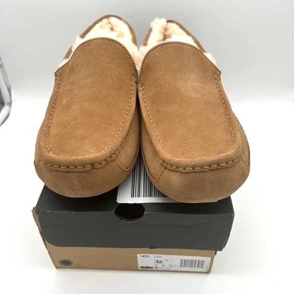 UGG Ascot Chestnut Suede Slippers Men's US 12  Model 1101110 - Picture 1 of 8